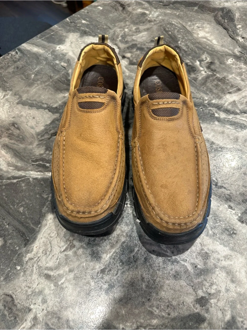 Men's Slip-On Loafers in Tan Suede